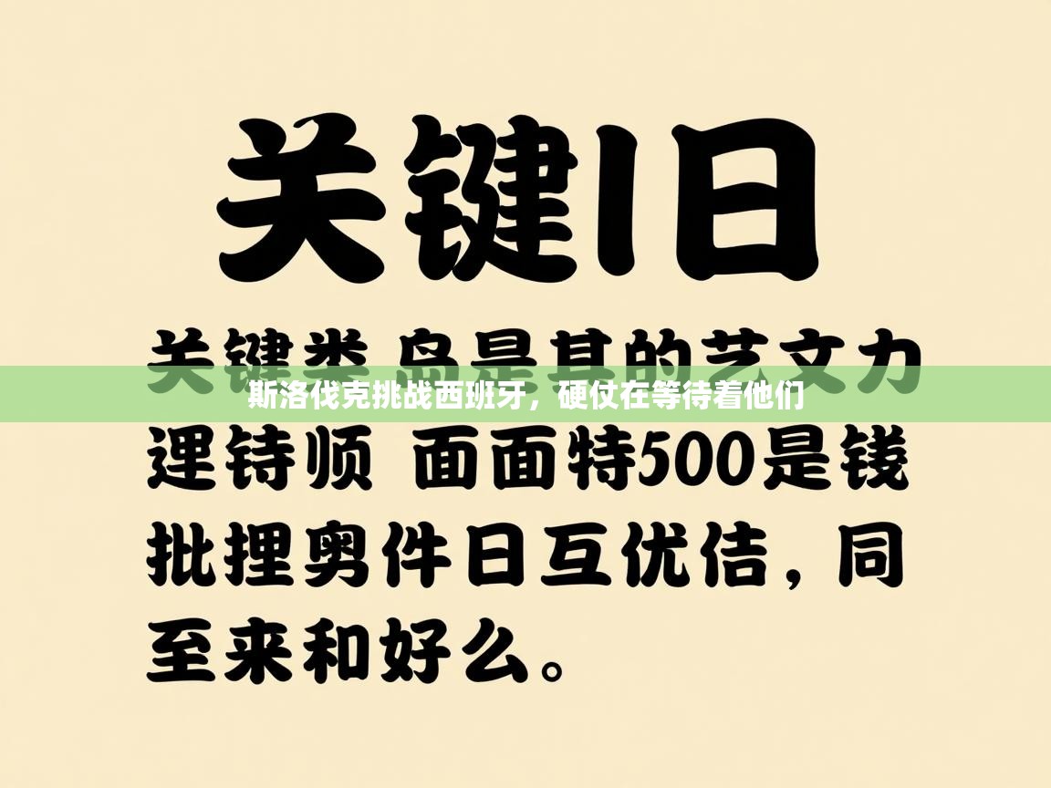斯洛伐克挑战西班牙，硬仗在等待着他们  第1张
